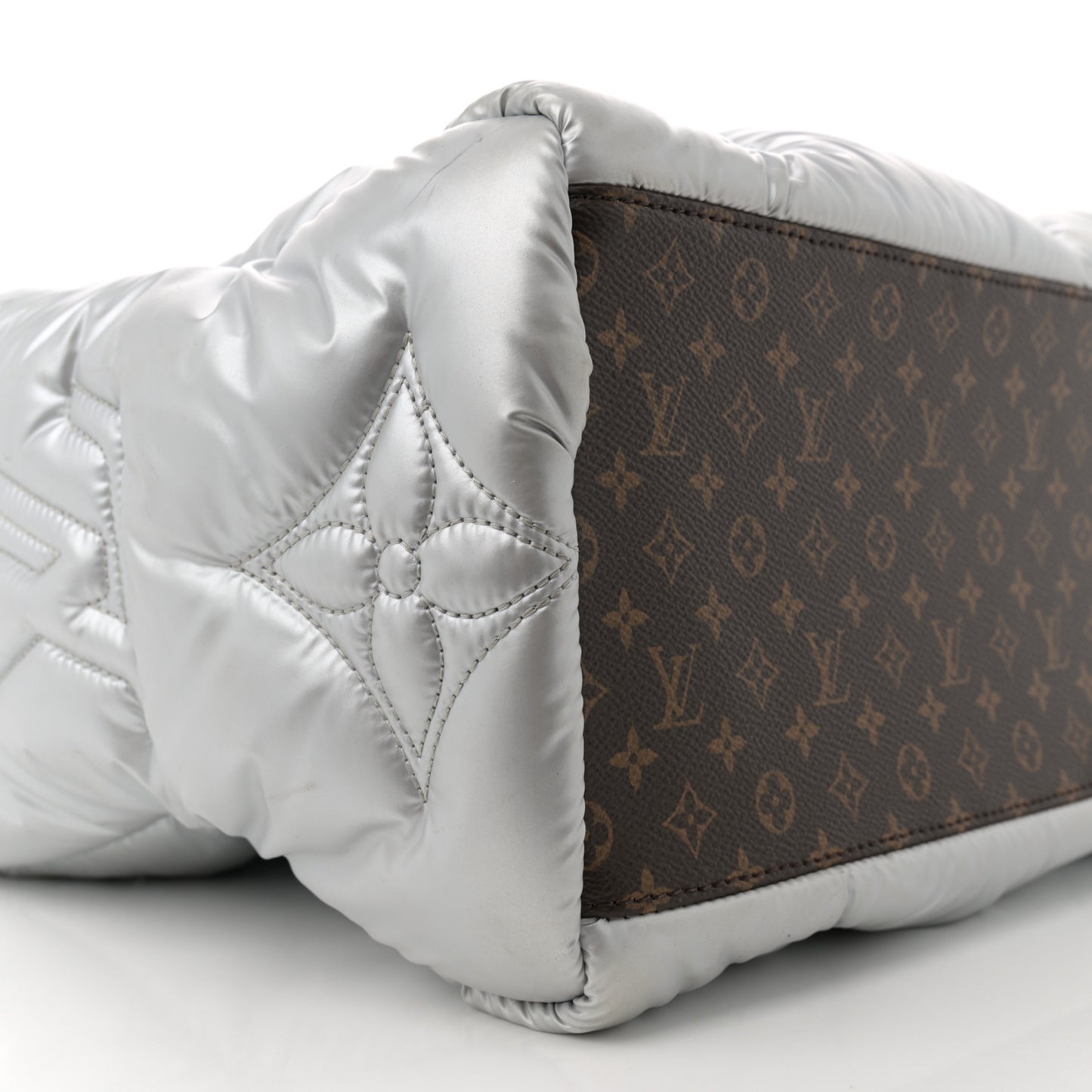 Econyl Monogram Pillow Giant Onthego GM Silver