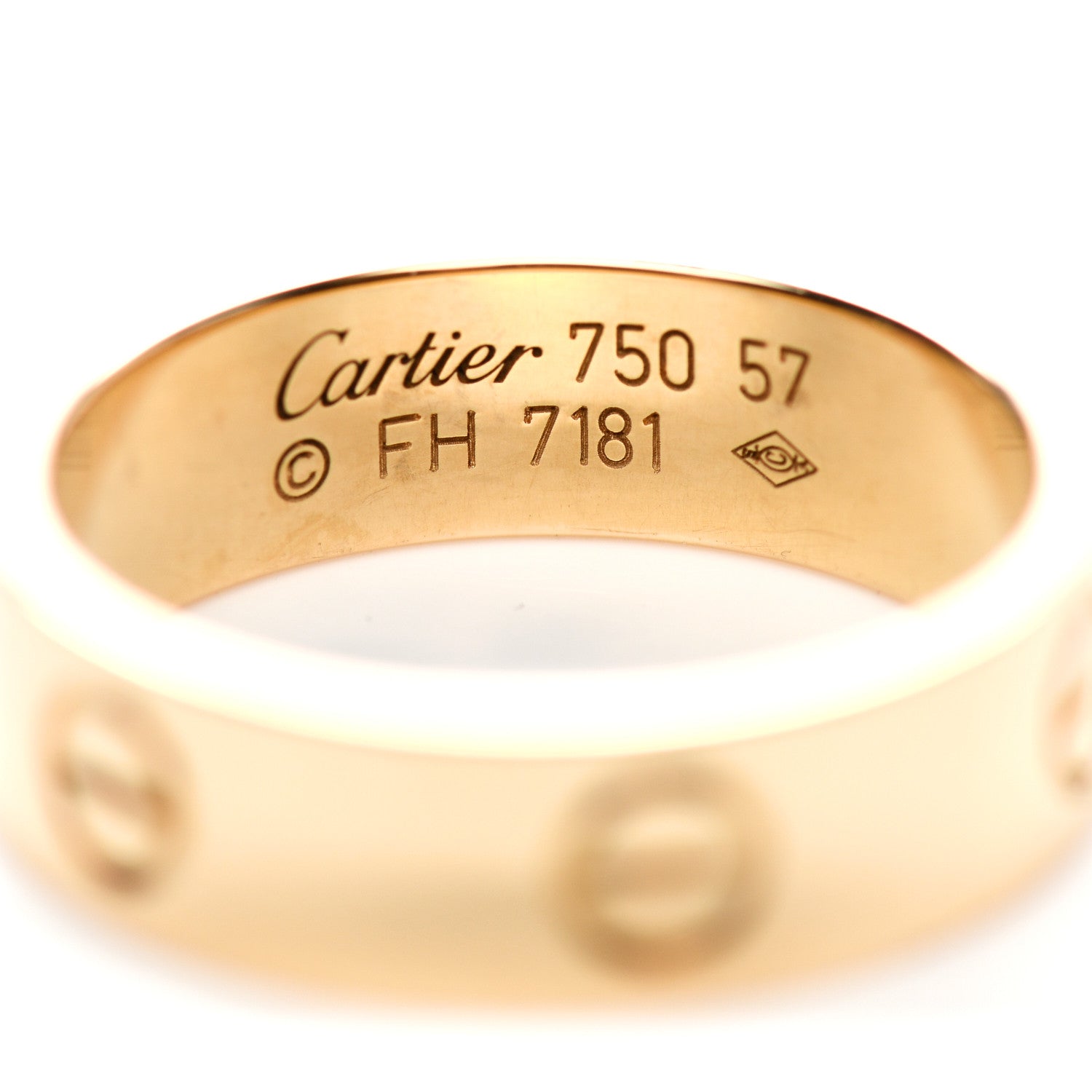 Cartier 18K Yellow Gold 5.5mm LOVE Ring 57 8 4 of 4
