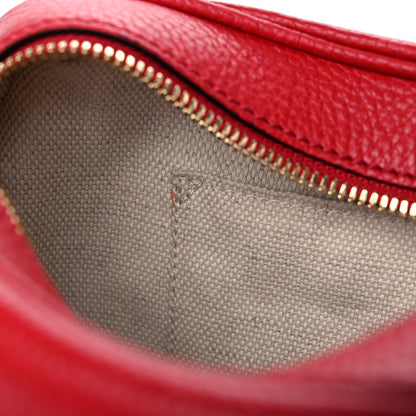 Gucci Pebbled Calfskin Small Soho Disco Bag Tabasco Red 15 of 16