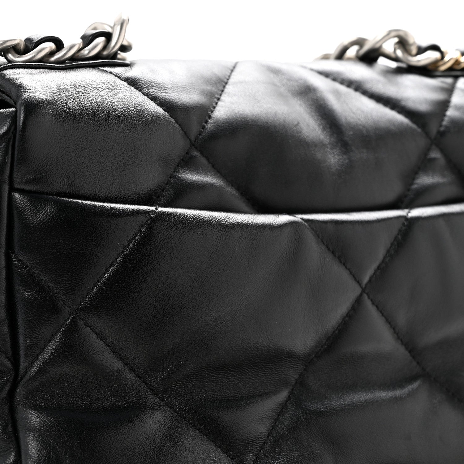 Chanel Lambskin Quilted Medium Chanel 19 Flap Black 14 of 14