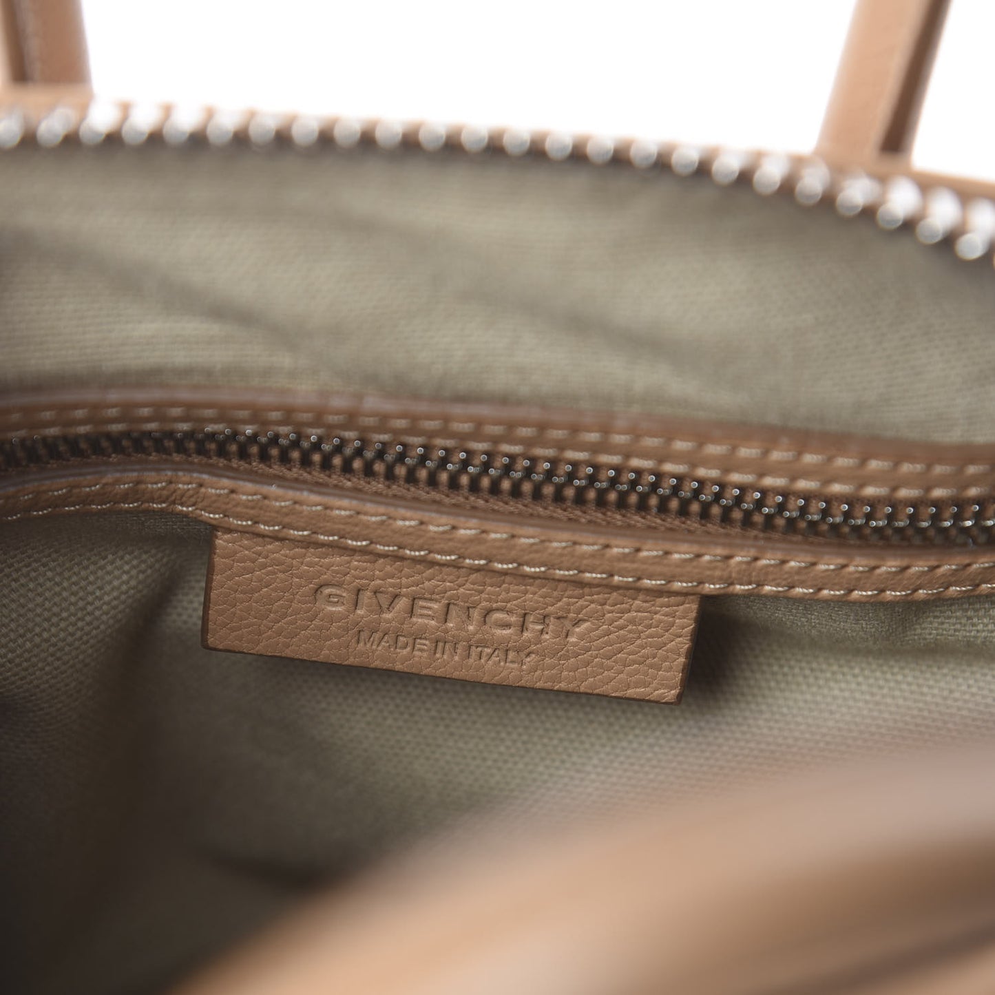 Sugar Goatskin Mini Antigona Beige