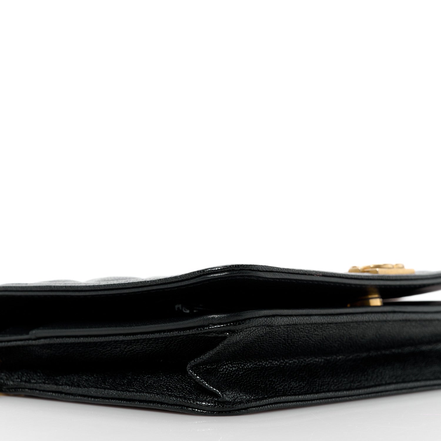 Chanel Caviar Quilted Boy Wallet On Chain WOC Black 10 of 12