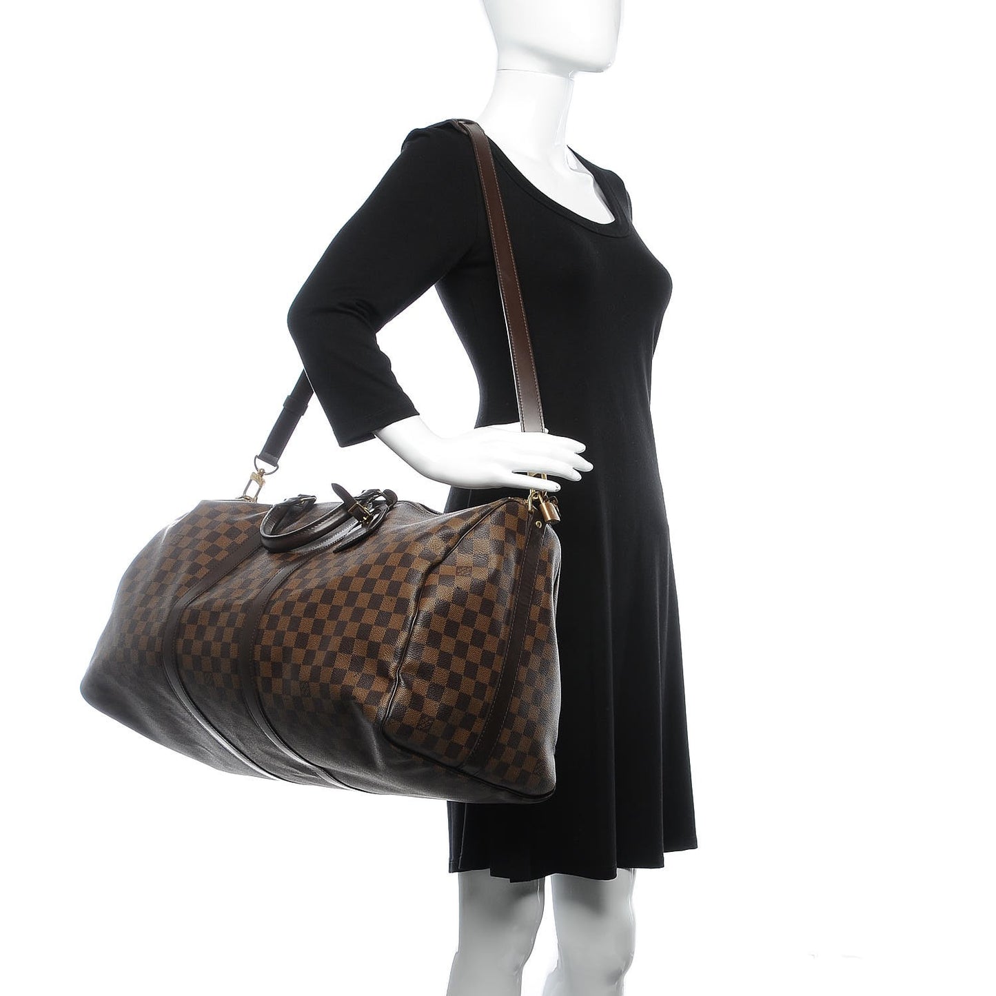 Damier Ebene Keepall Bandouliere 55