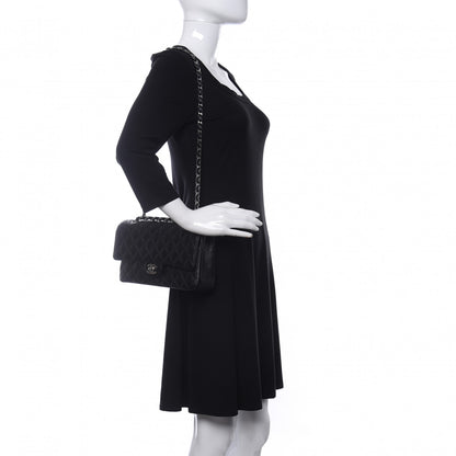 Chanel Caviar Quilted Medium Double Flap Black 2 of 10