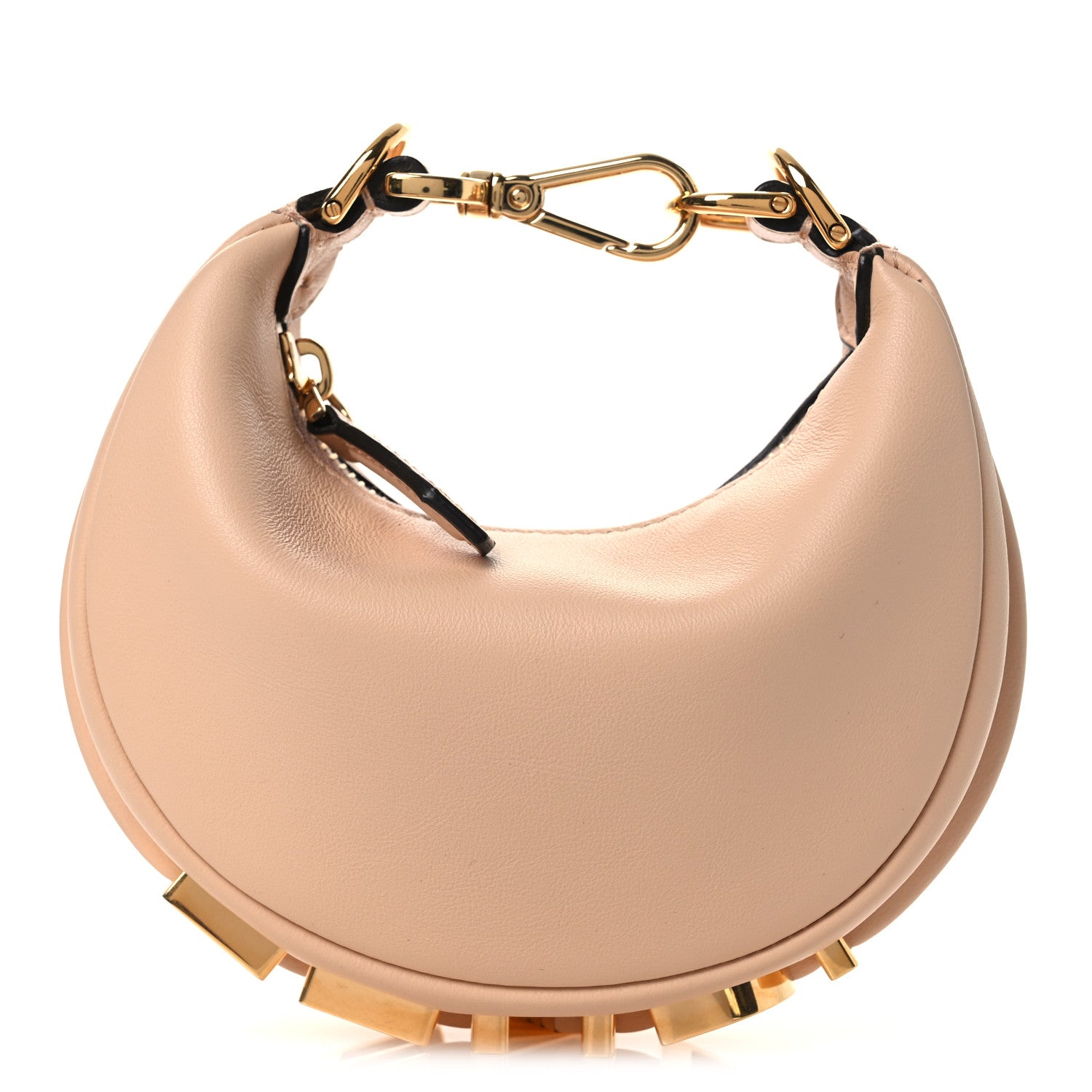 Fendi Vitello Grace Matte Nano Fendigraphy Hobo Charm Light Rose 8 of 10