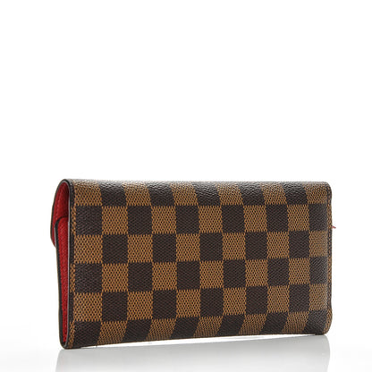 Louis Vuitton Damier Ebene Josephine Wallet Red 3 of 6