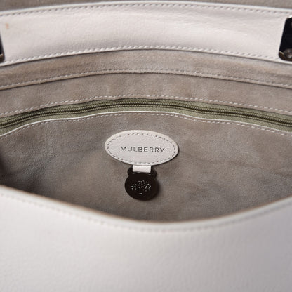 Mulberry Glossy Goatskin Medium Lily White 7 of 12