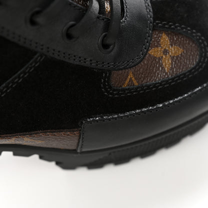 Louis Vuitton Suede Calfskin Monogram Laureate Platform Desert Boots 39 Black 10 of 11