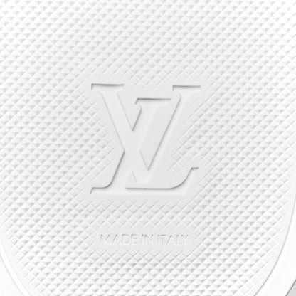 Louis Vuitton Iridescent Rubber Monogram Mens Waterfront Mules 12 White 7 of 8