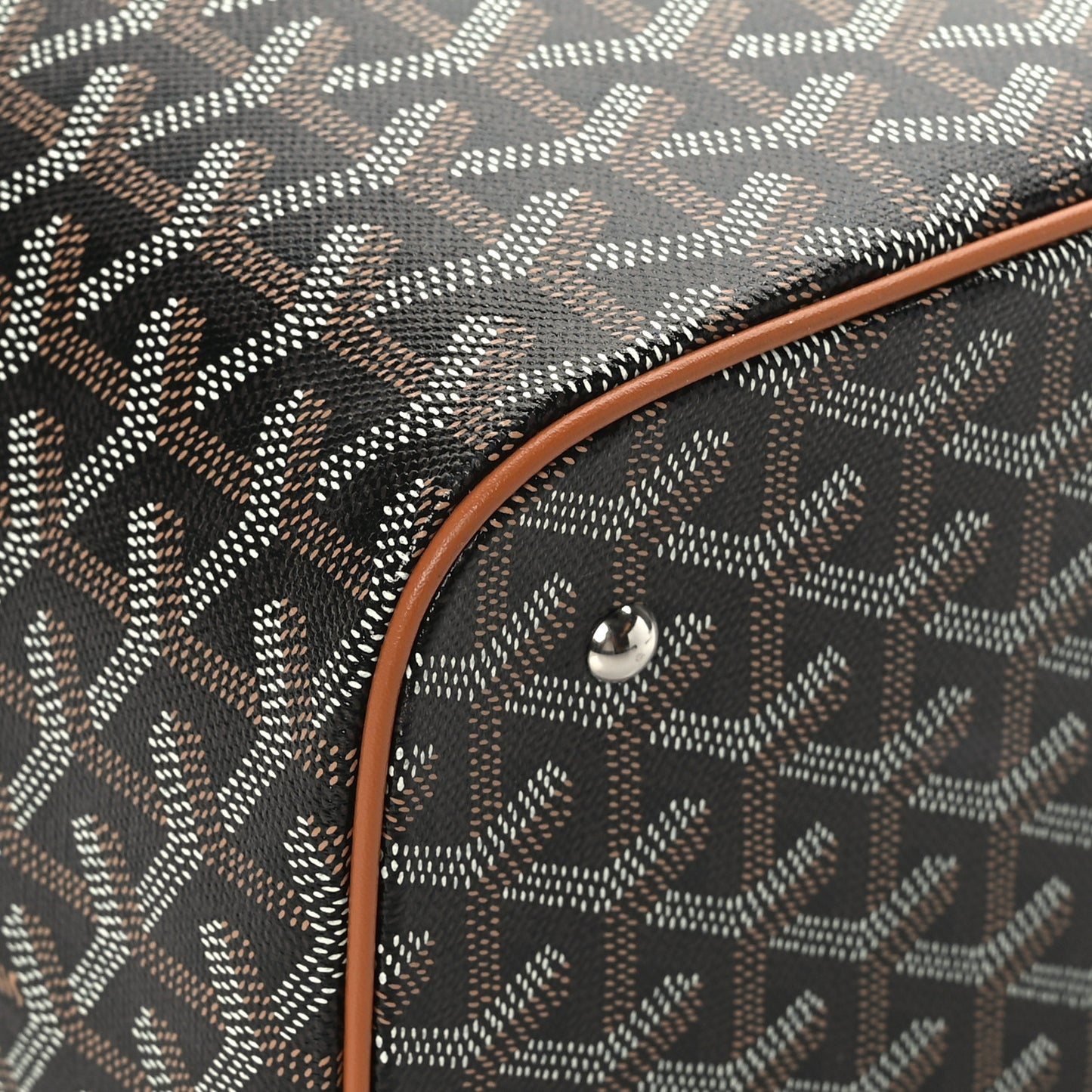 Goyardine Muse Vanity Case Black Gold