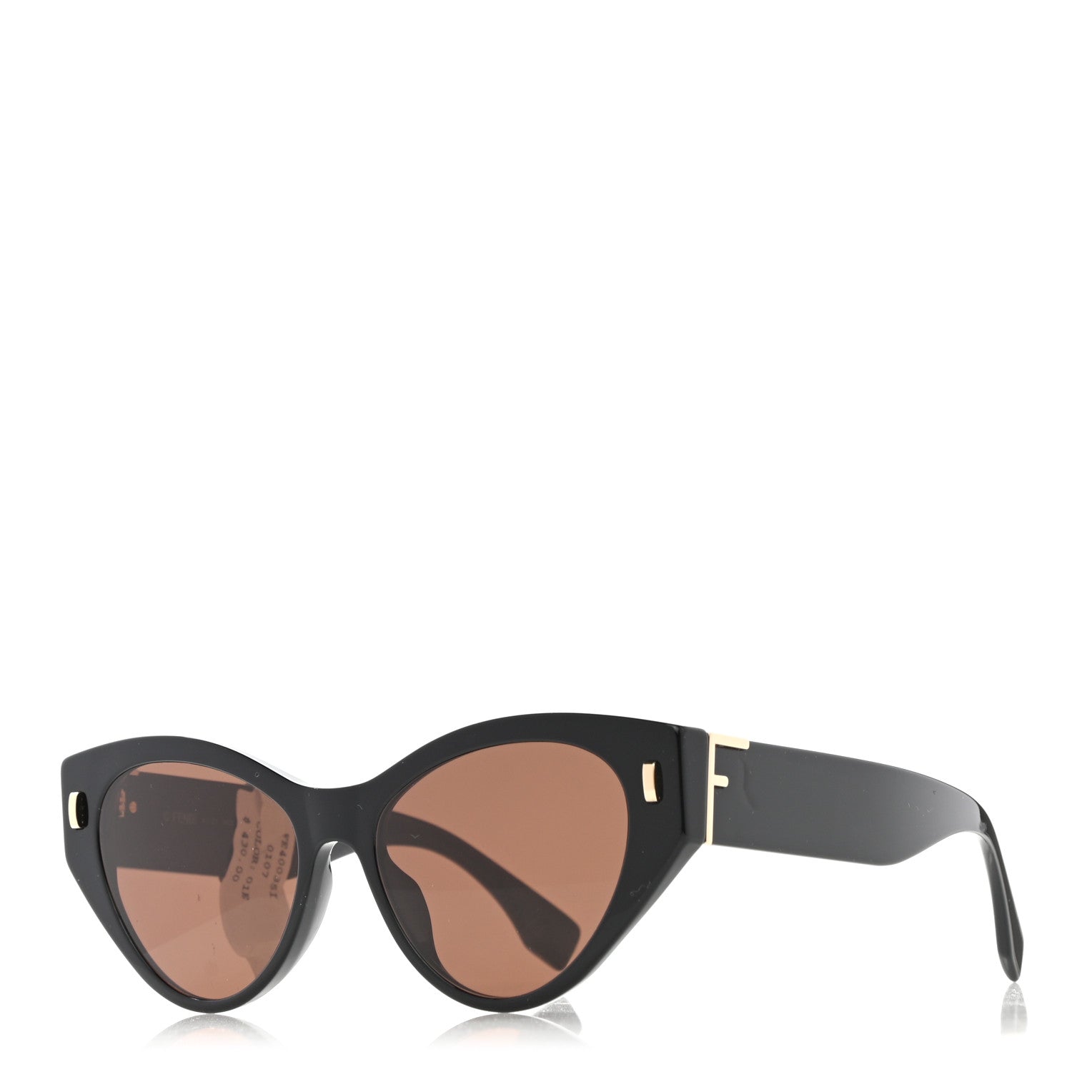 Fendi Geometric Sunglasses FE40035I Black 1 of 8