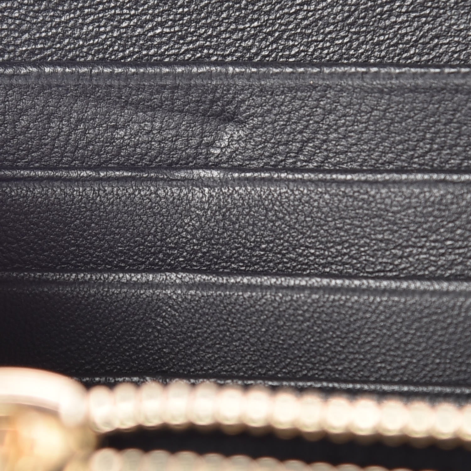 Alexander McQueen Pebbled Calfskin Skull Continental Zip Wallet Black 10 of 12