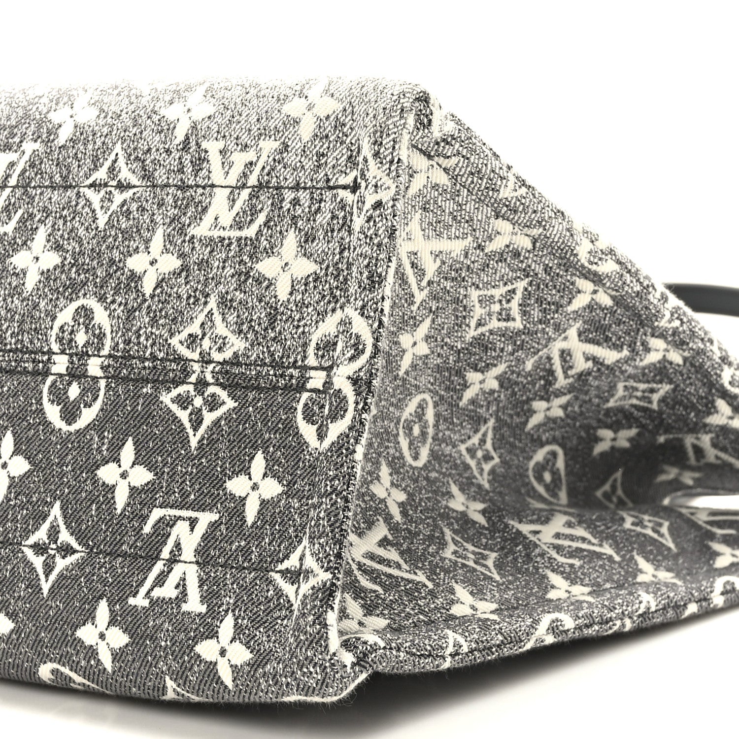 Louis Vuitton Monogram Jacquard Denim Onthego MM Black 8 of 8