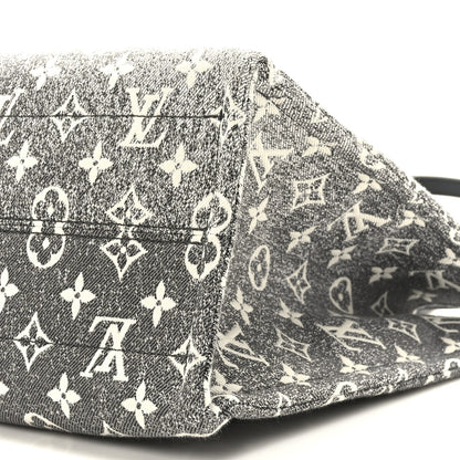 Louis Vuitton Monogram Jacquard Denim Onthego MM Black 8 of 8