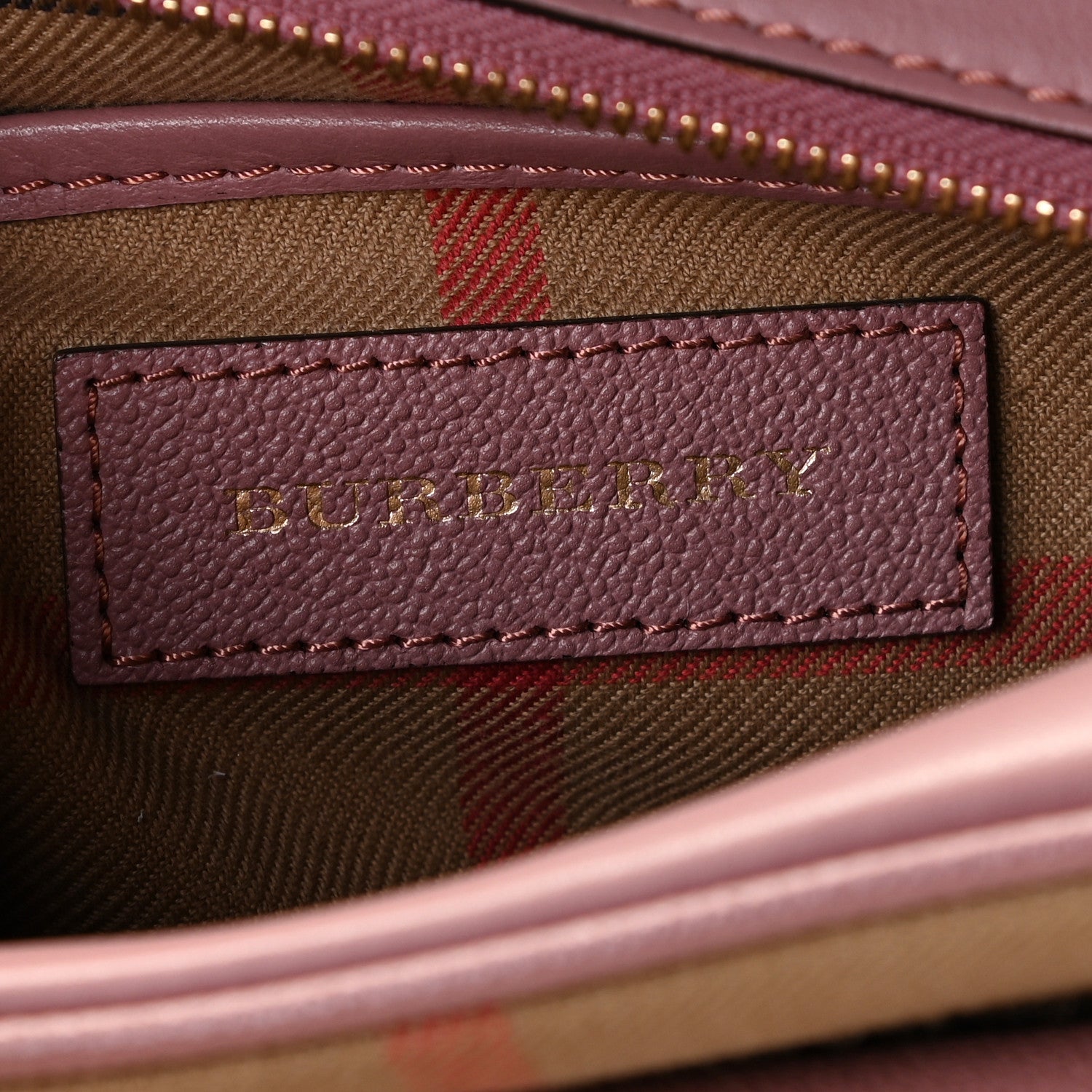 Burberry Soft Grain Calfskin Small Zip Crossbody Bag Dusty Pink 8 of 11