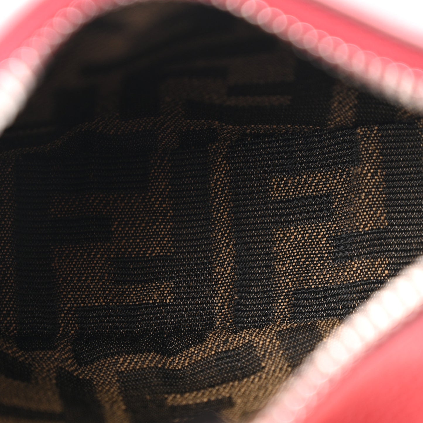 Vitello Grace New Matte Nano Fendigraphy Hobo Charm Scarlet