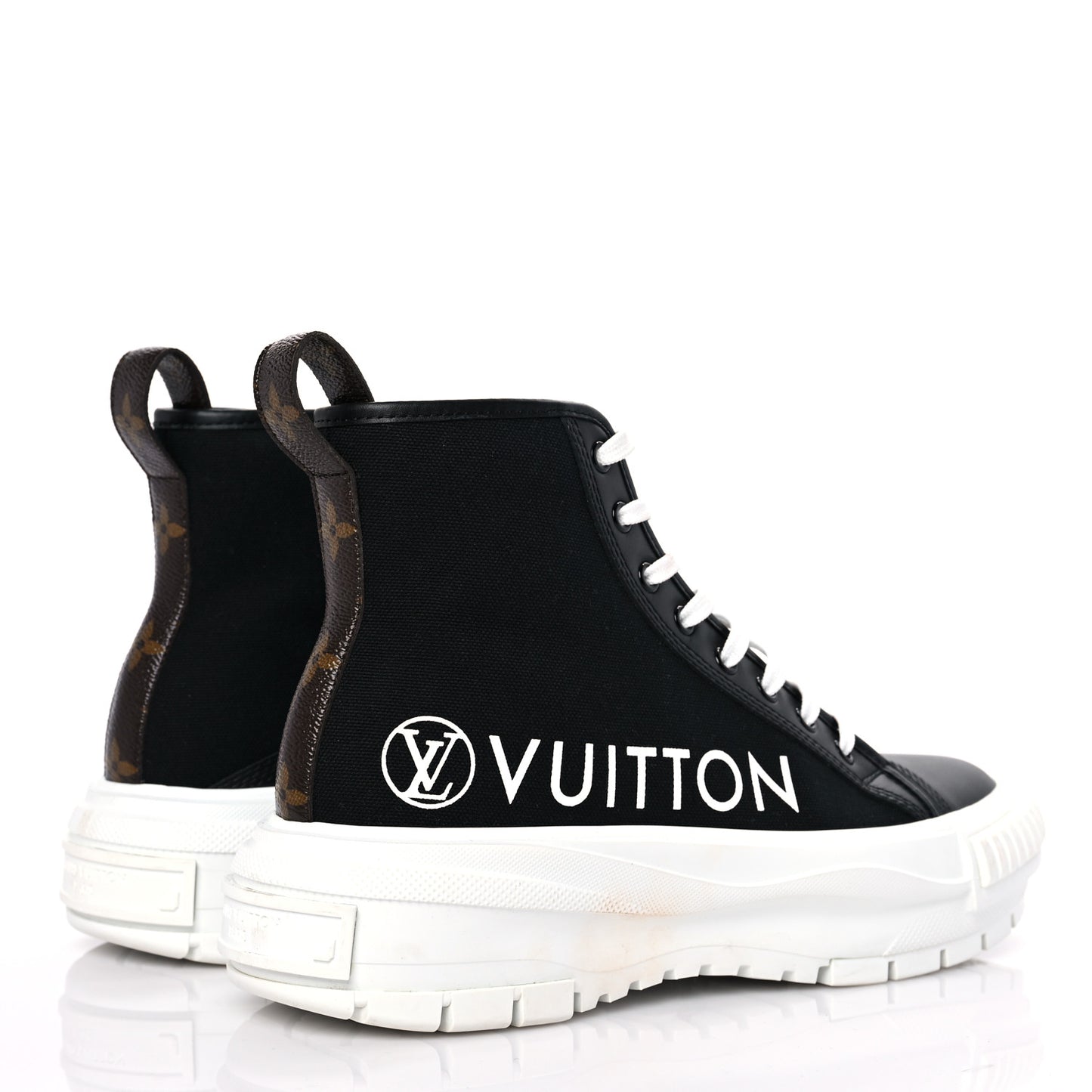 Canvas LV Squad Sneaker Boots 41 Black