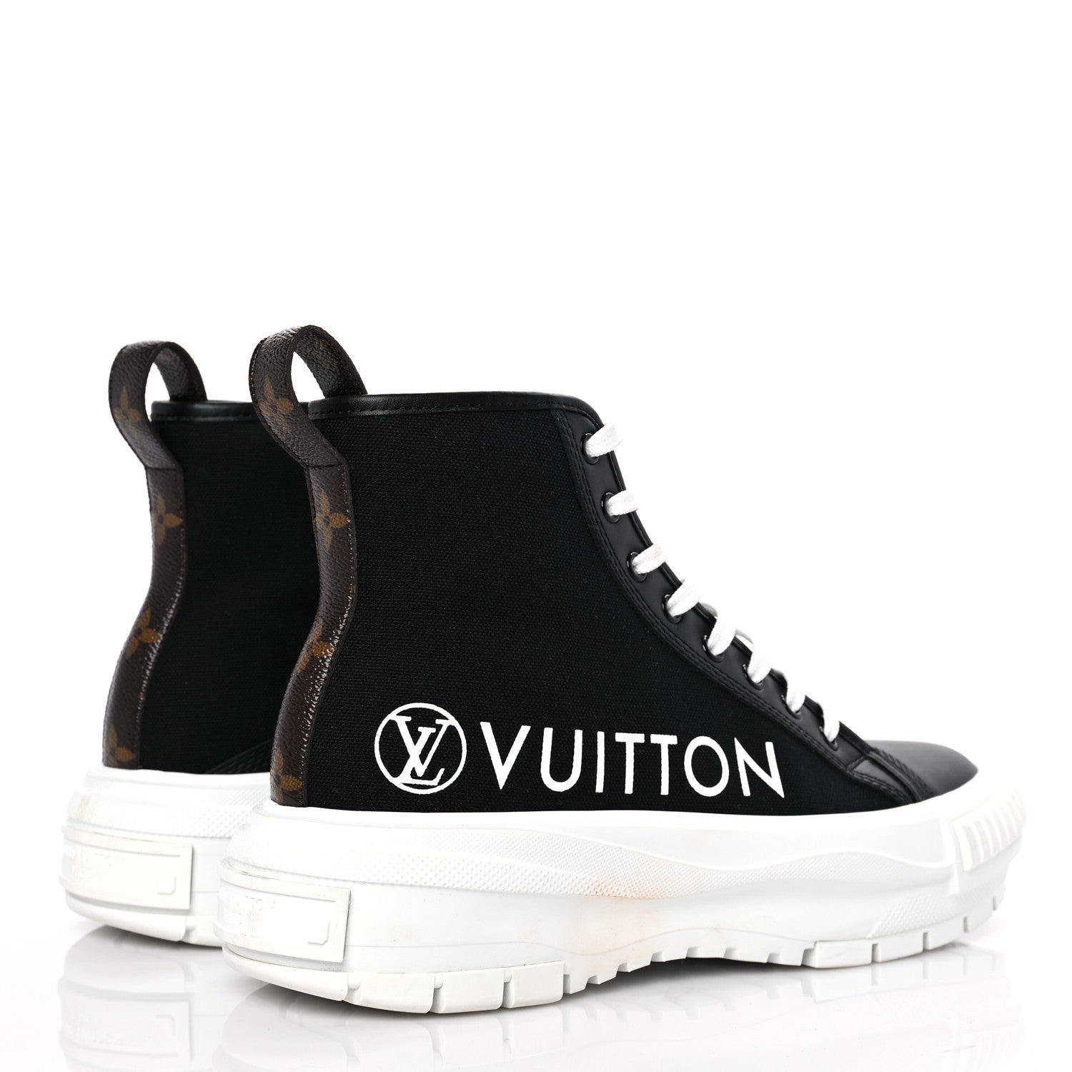 Louis Vuitton Canvas LV Squad Sneaker Boots 41 Black 4 of 12