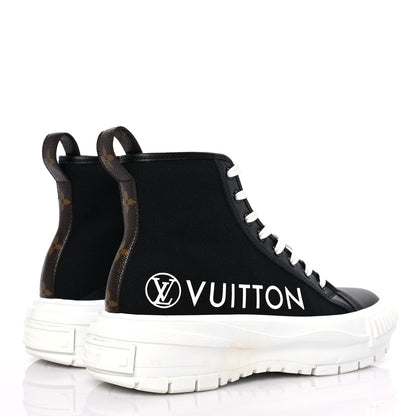 Louis Vuitton Canvas LV Squad Sneaker Boots 41 Black 4 of 12