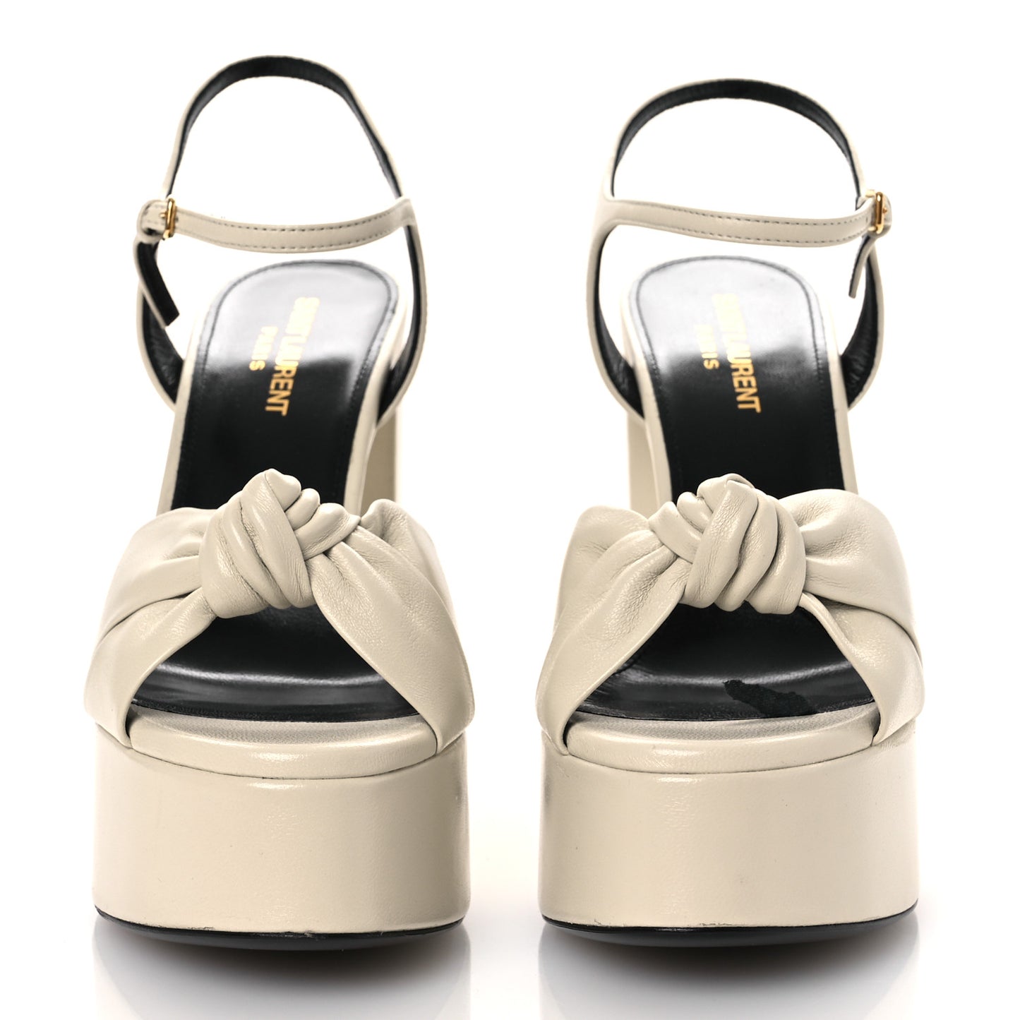 Vendome Bianca 85 Platform Sandals 38 Pearl