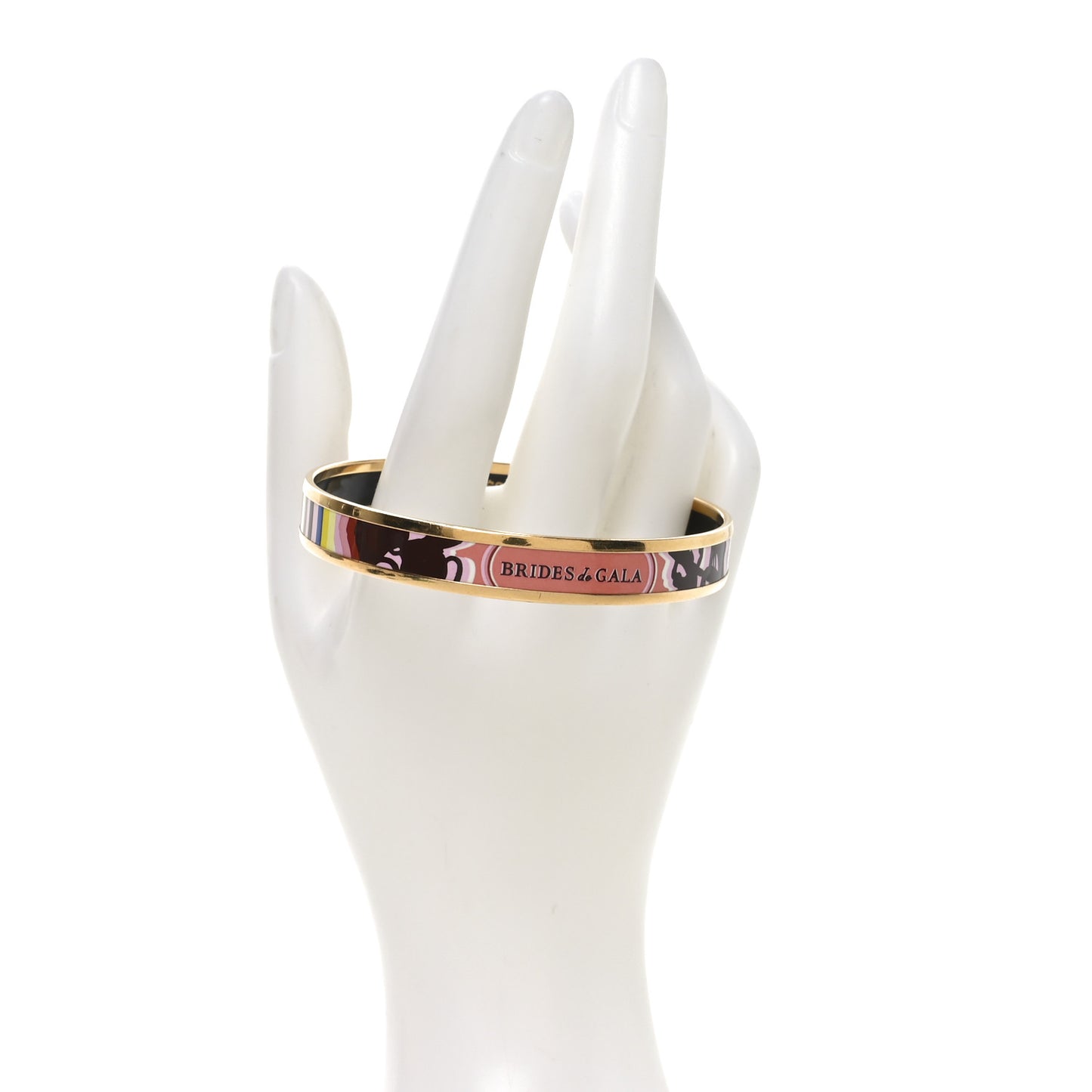 Enamel Printed Narrow Brides De Gala Tattoo Bracelet 70 Pink  Multicolor