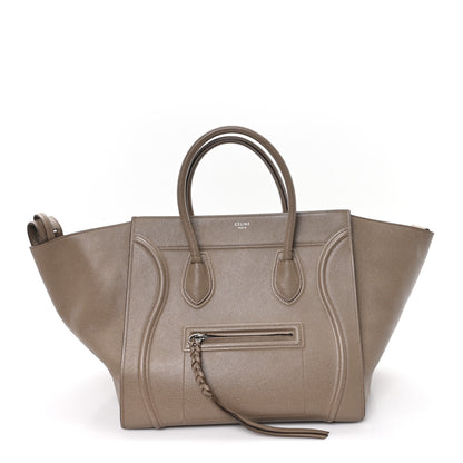 Celine Grained Calfskin Medium Phantom Luggage Taupe 1 of 11