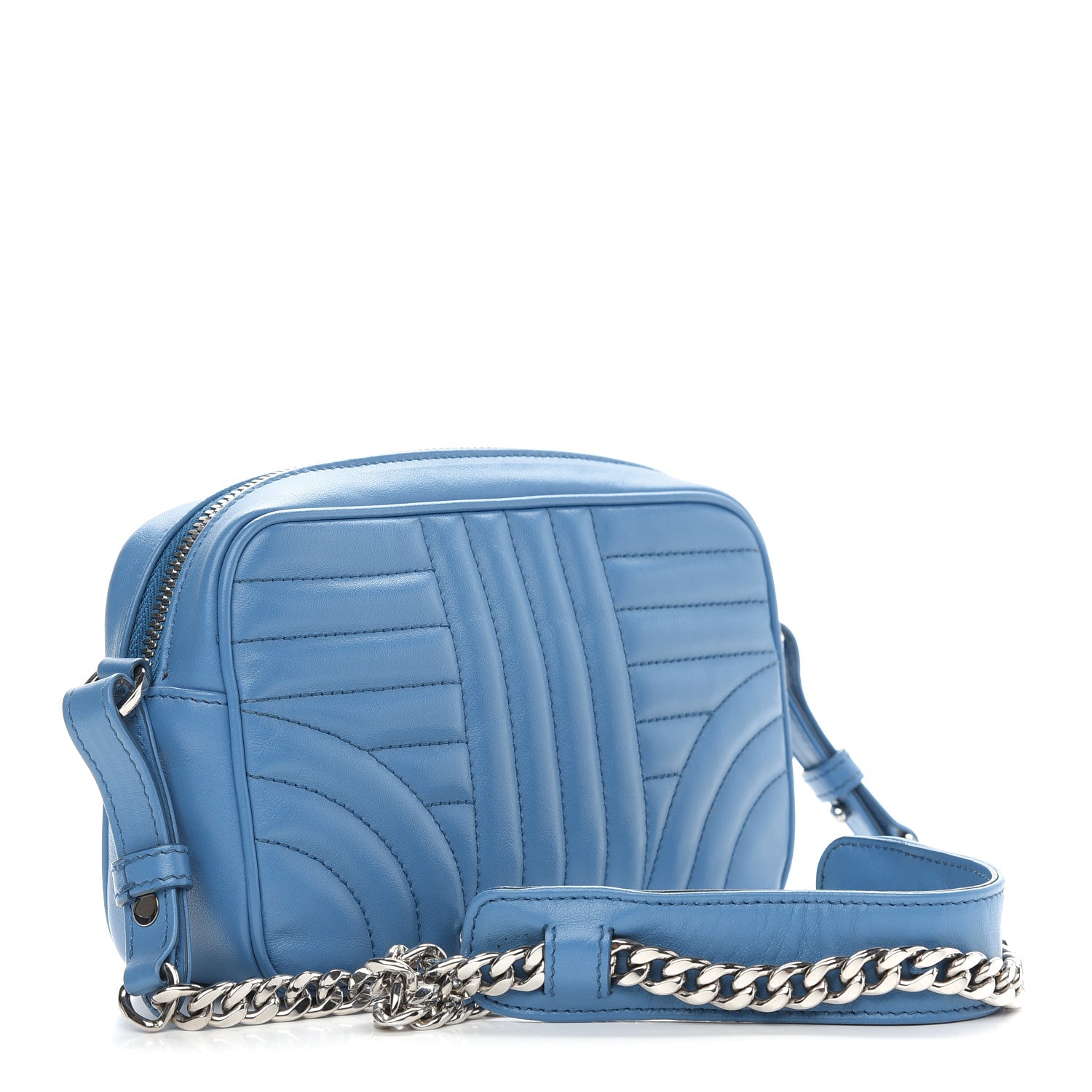 Prada Soft Calfskin Diagramme Crossbody Bag Mare 3 of 8
