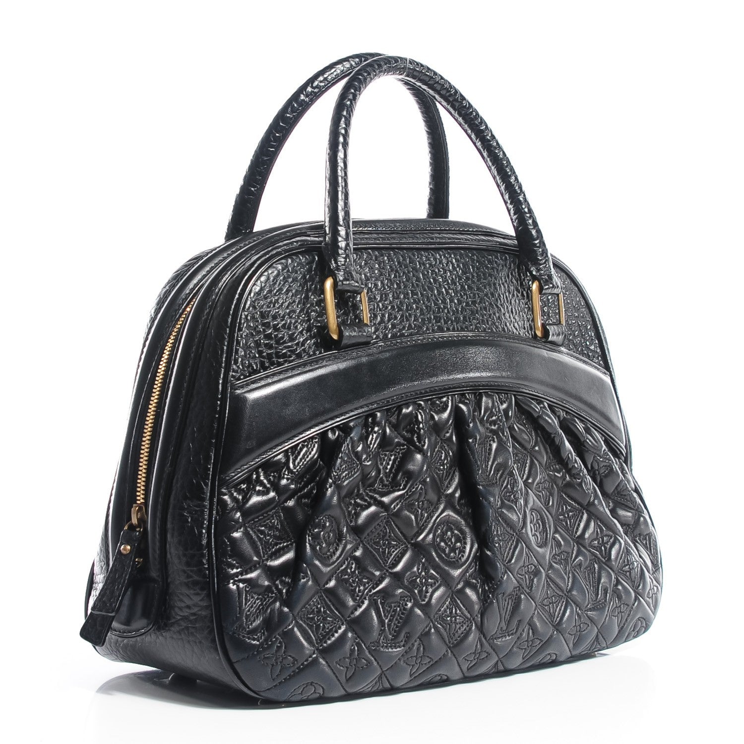 Louis Vuitton Lambskin Vienna Mizi Black 3 of 7