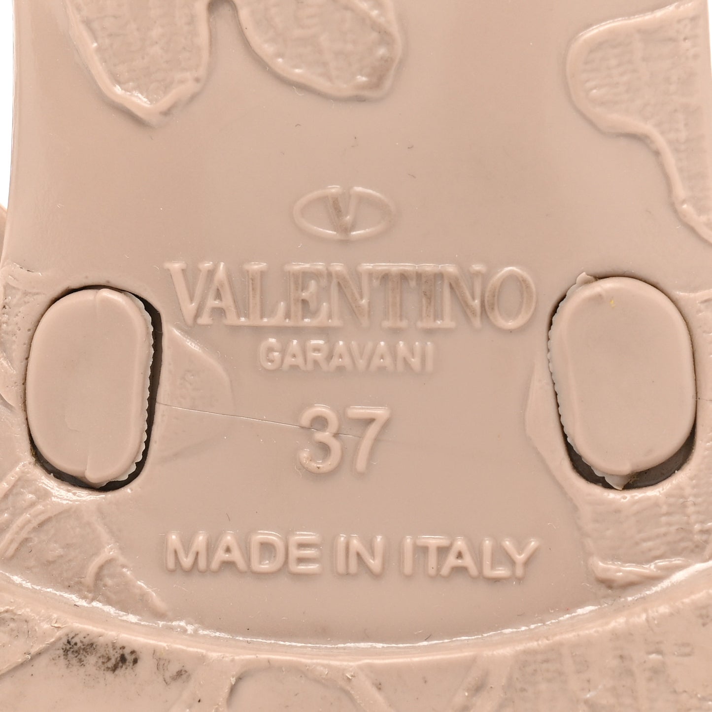 PVC Jelly Rockstud Bow Thong Sandals 37 Poudre