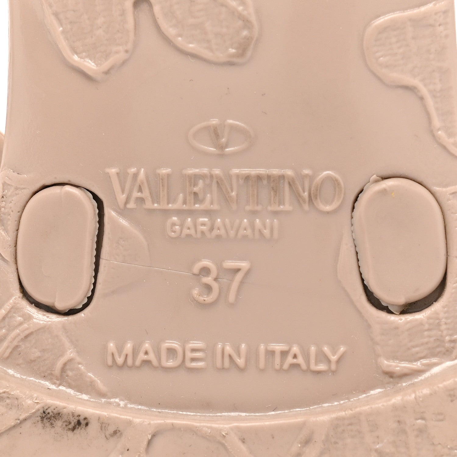 Valentino Garavani PVC Jelly Rockstud Bow Thong Sandals 37 Poudre 6 of 9