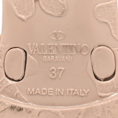 Valentino Garavani PVC Jelly Rockstud Bow Thong Sandals 37 Poudre 6 of 9