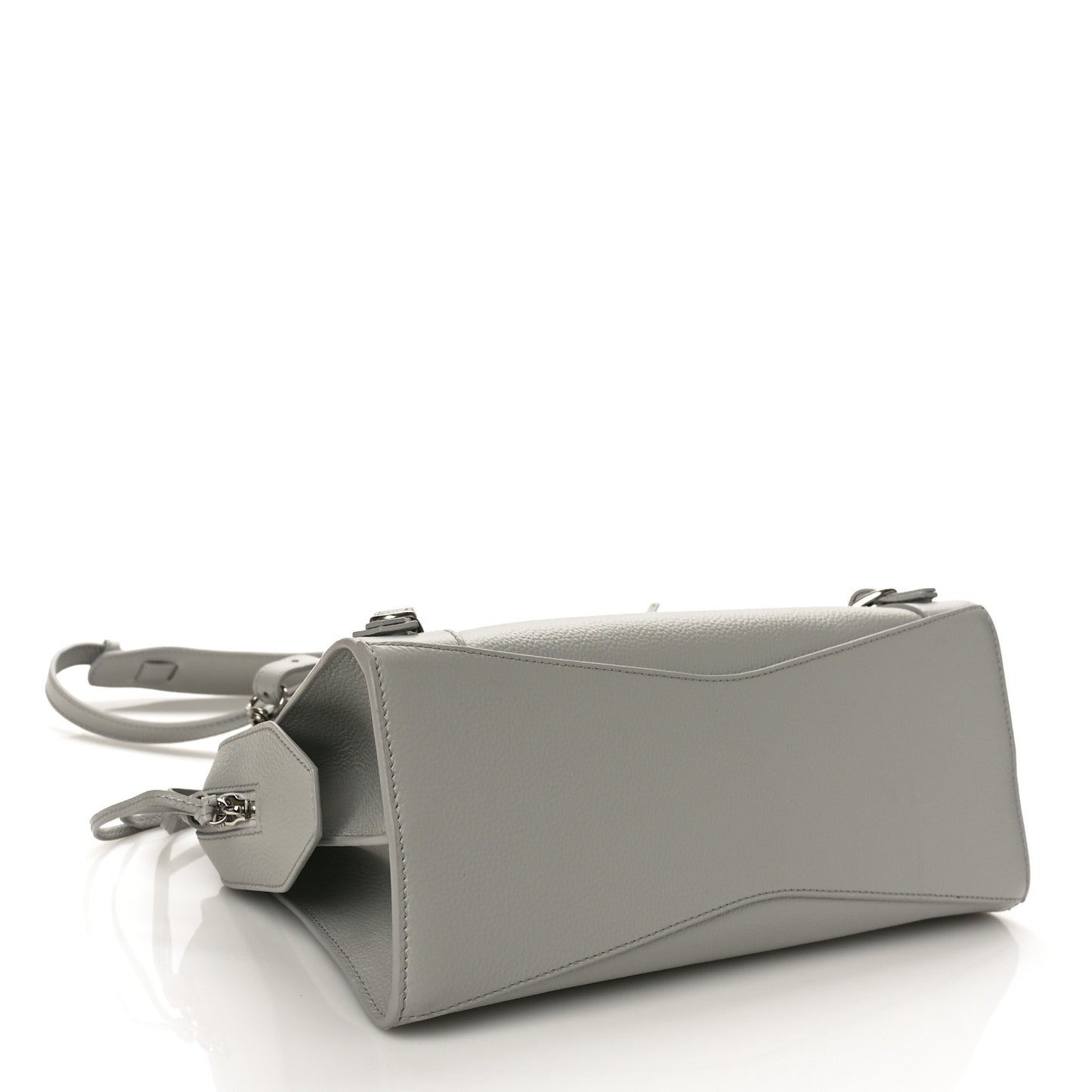 Grained Calfskin Neo Classic Silver Hardware S City Light Grey