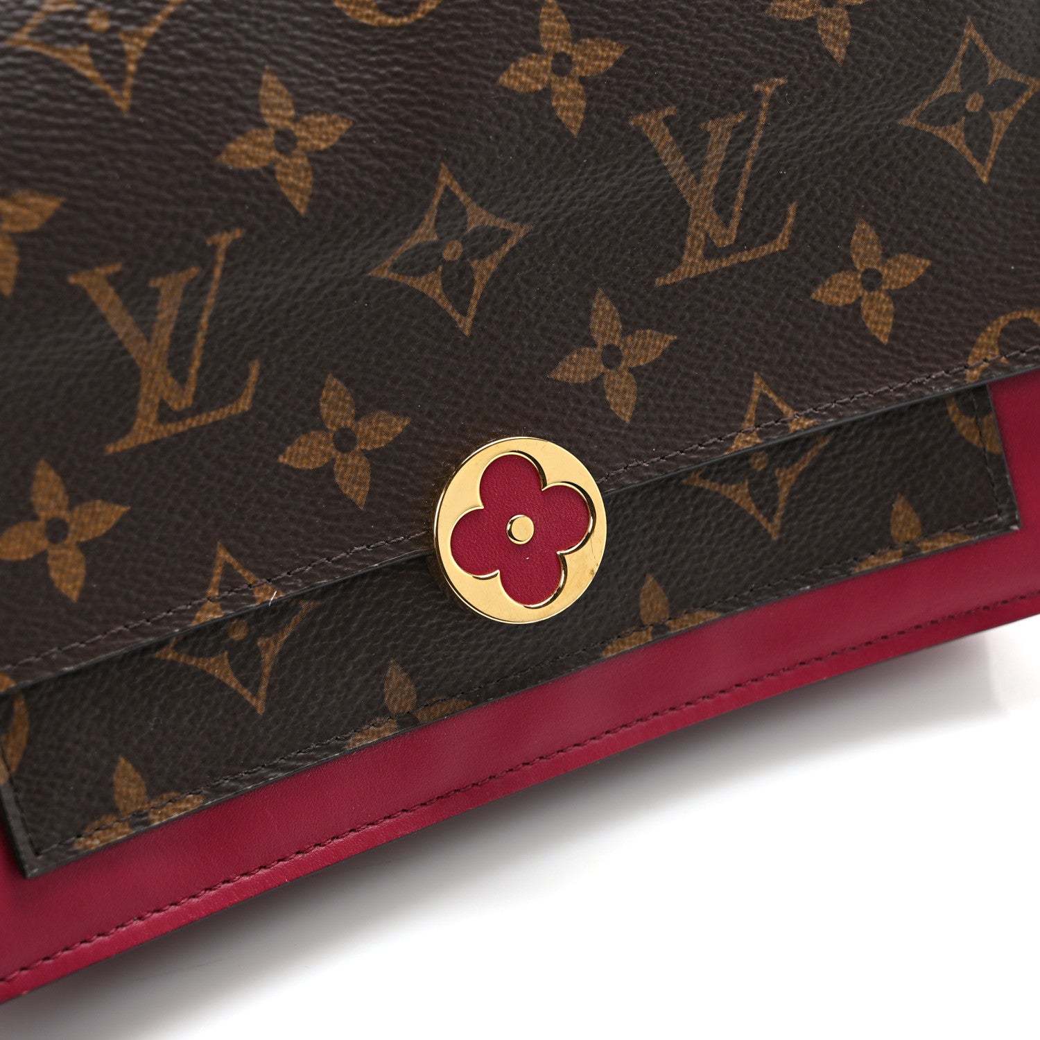 Louis Vuitton Monogram Flore Chain Wallet Fuchsia 10 of 12