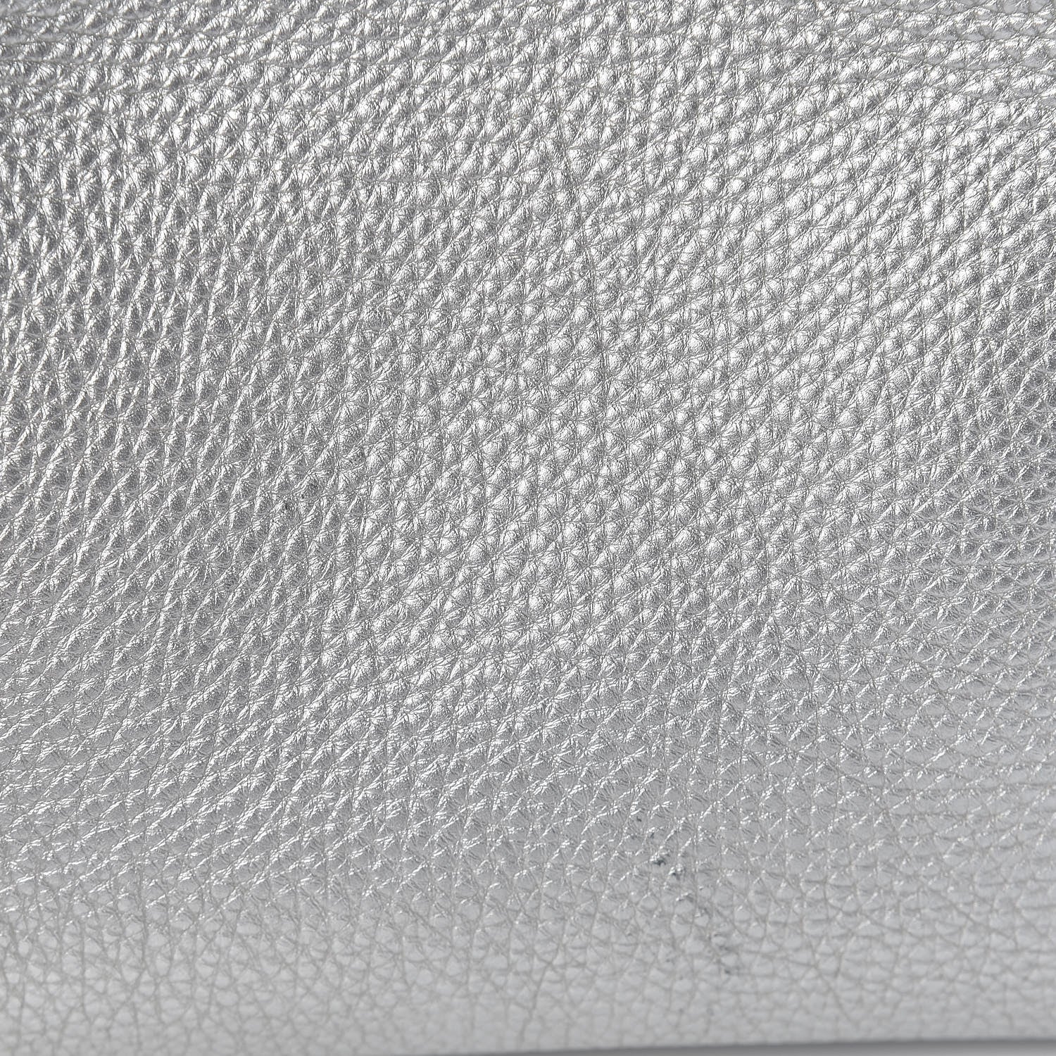 Fendi Cuoio Romano Lux Selleria Medium Peekaboo Iconic Satchel Argento 12 of 12