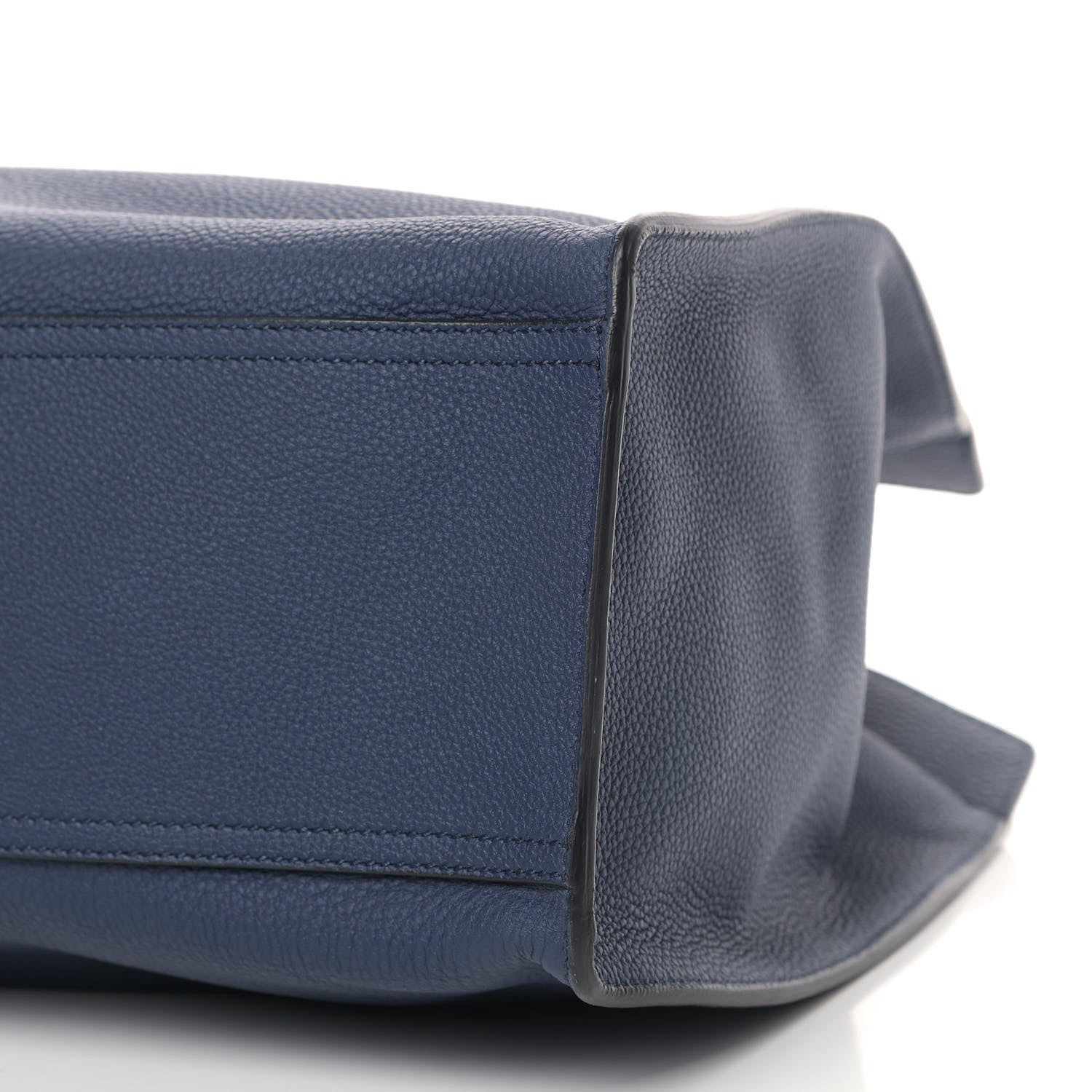 Gucci Soft Calfskin Medium Jackie Top Handle Bag Classic Blue Marine 7 of 9
