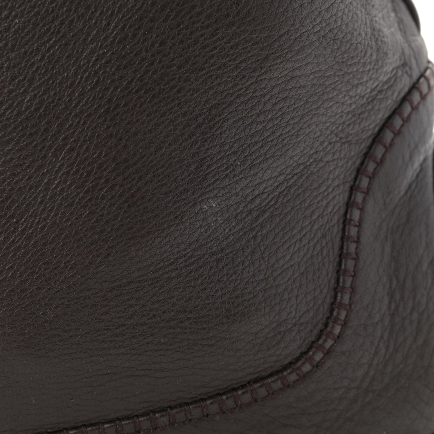 Pebbled Calfskin Medium New Jackie Shoulder Bag Brown