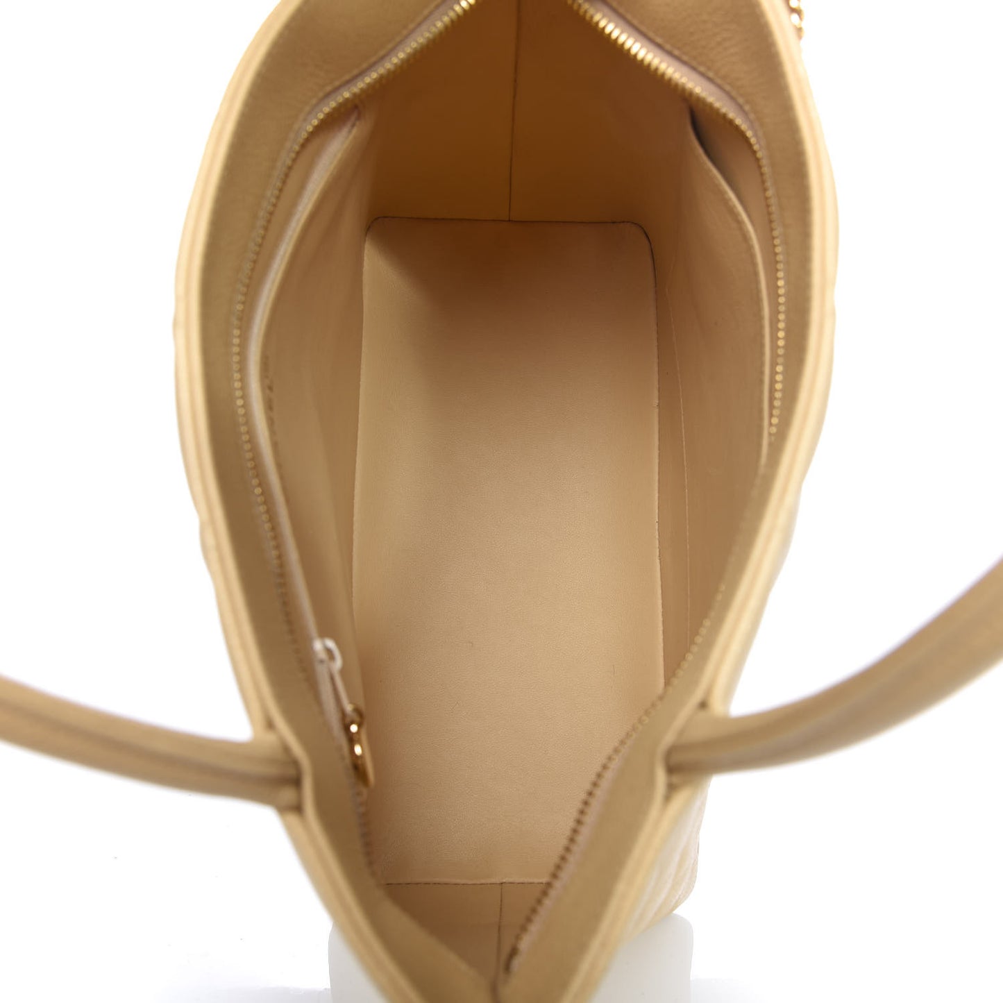 Caviar Quilted Medallion Tote Beige
