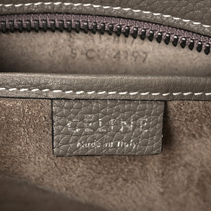 Celine Drummed Calfskin Nano Luggage Souris 6 of 11
