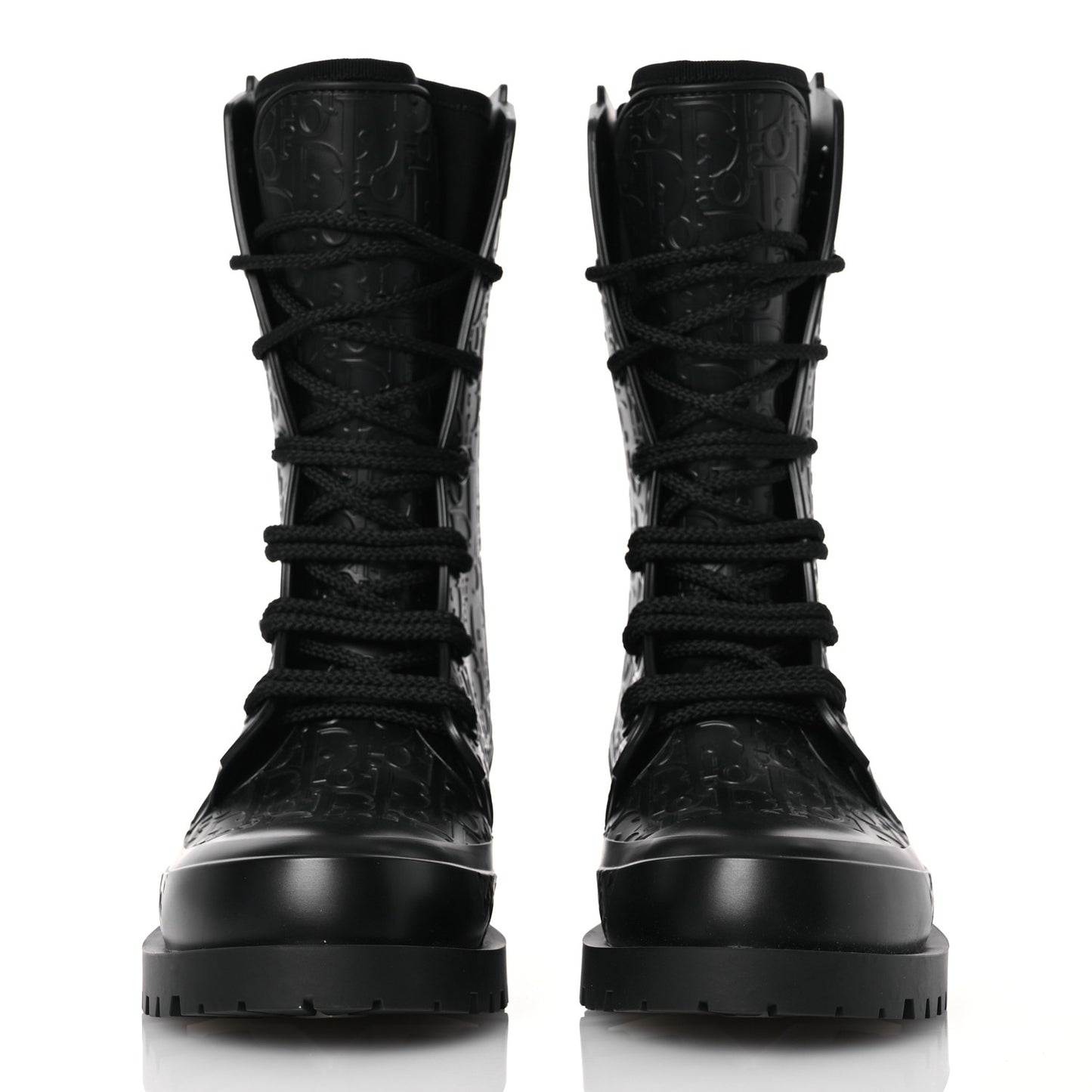 Oblique Rubber Diorcamp Boots 37 Black