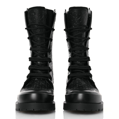 Christian Dior Oblique Rubber Diorcamp Boots 37 Black 2 of 9