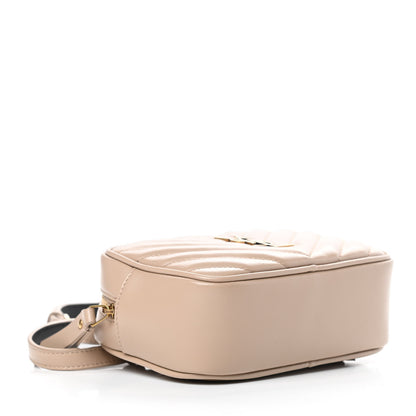 Saint Laurent Calfskin Matelasse Monogram Lou Belt Bag Latte 4 of 10
