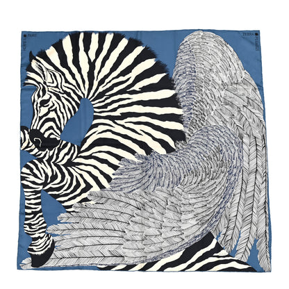 Hermes Silk Zebra Pegasus Scarf 90 1 of 6