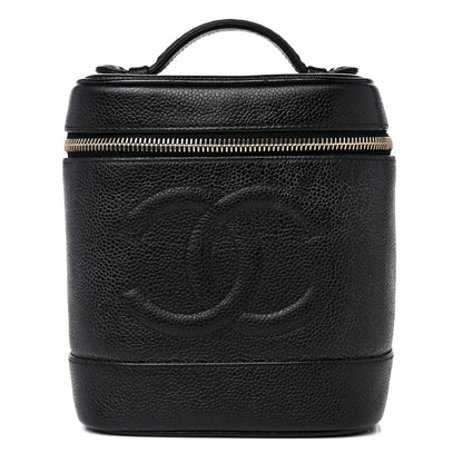 Chanel Caviar Vanity Cosmetic Case Black 1 of 17