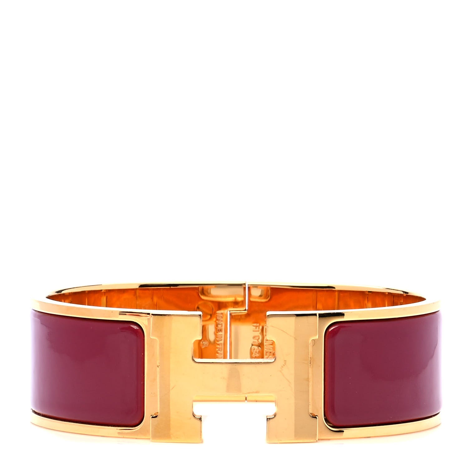 Hermes Enamel Wide Clic Clac H Bracelet PM Muscat 1 of 5