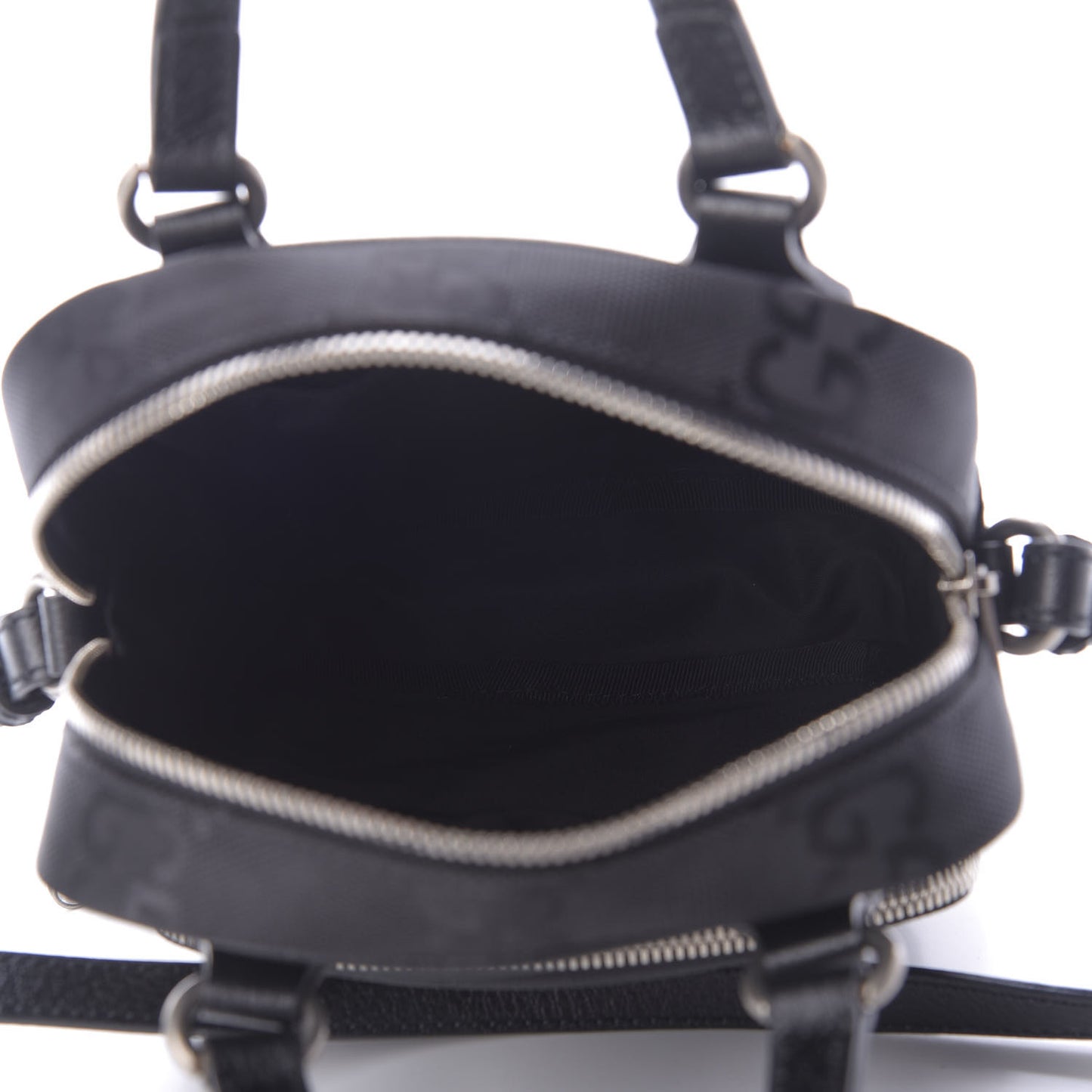 Econyl Nylon Monogram Off The Grid Shoulder Bag Black