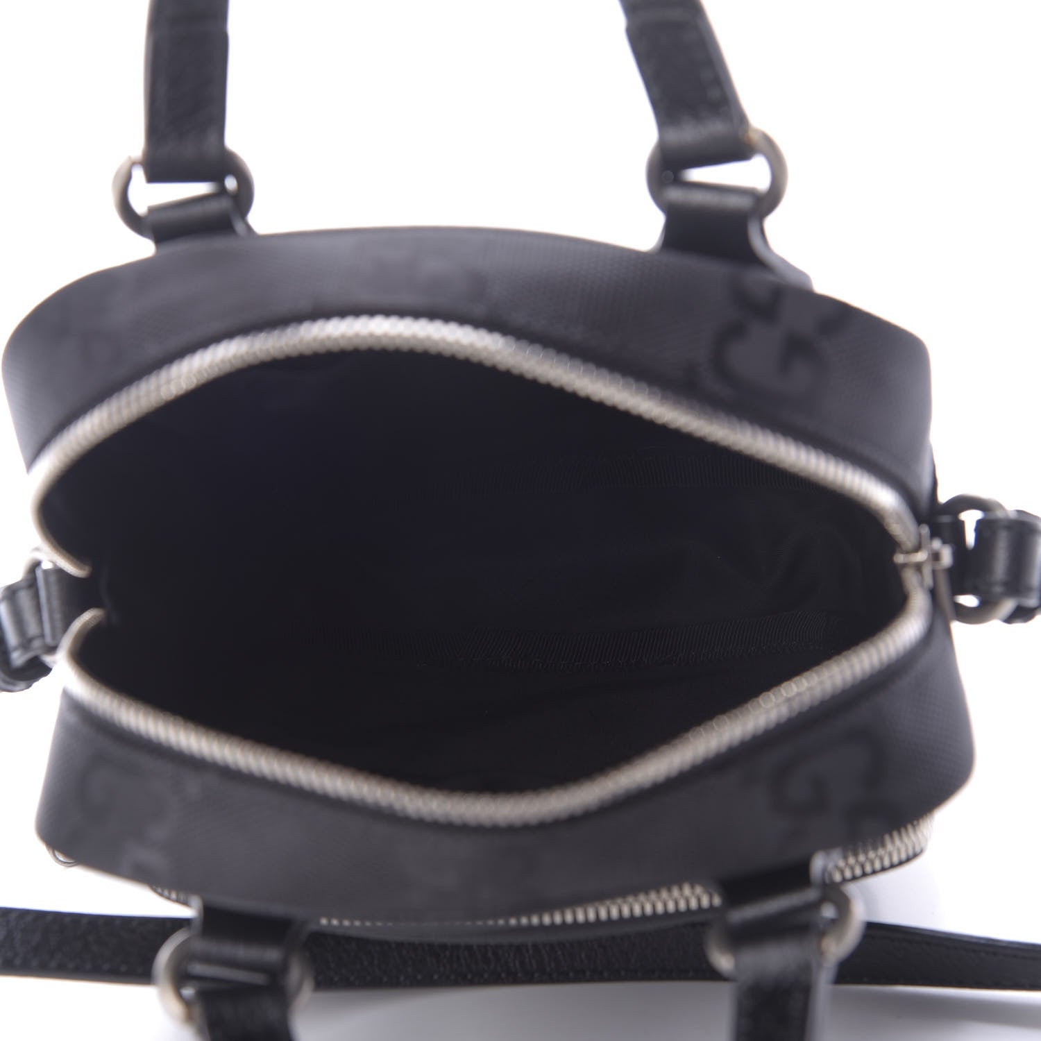 Gucci Econyl Nylon Monogram Off The Grid Shoulder Bag Black 5 of 10