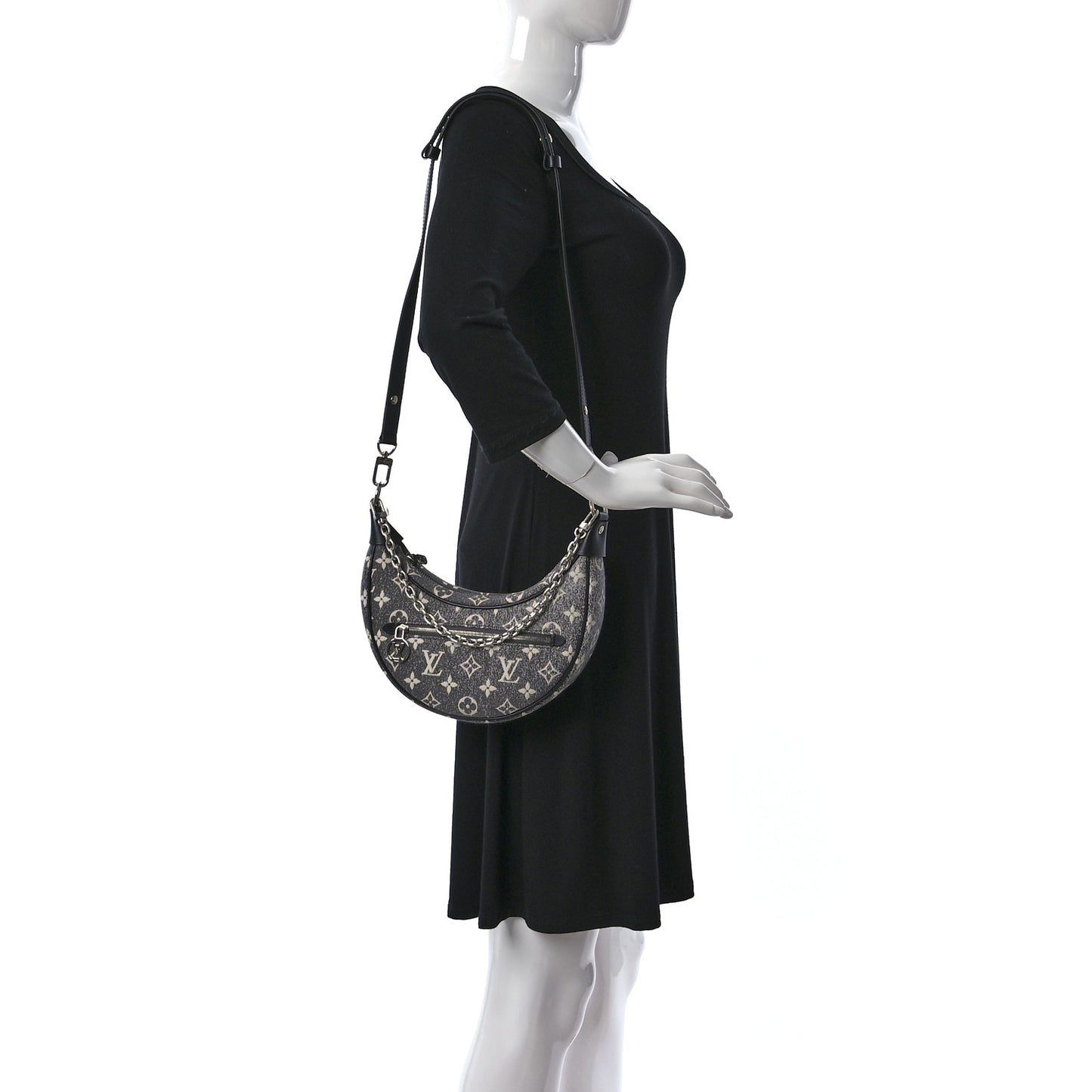 Monogram Jacquard Denim Loop Black