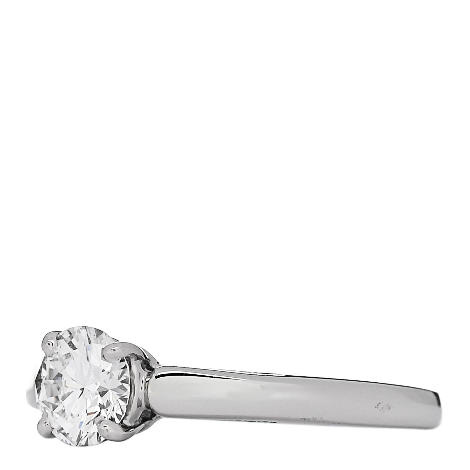Bulgari Platinum Diamond .51ct Griffe Solitaire Engagement Ring 48 4.5 3 of 7