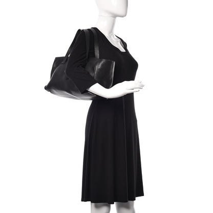 Burberry London Grainy Calfskin Shoulder Bag Black 2 of 13