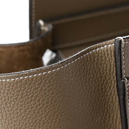 Celine Drummed Calfskin Mini Luggage Bag Souris 12 of 12